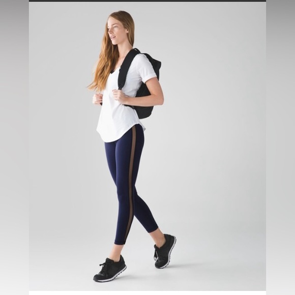 *New Conditon*  Lululemon High Times Leggings with mesh panel - Picture 2 of 8